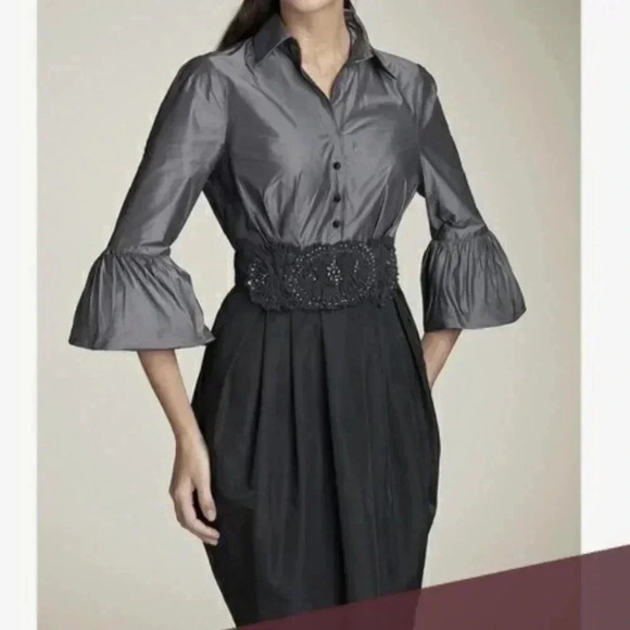 BCBGMAXAZRIA Natasha Woven Dress - Picture 1 of 9